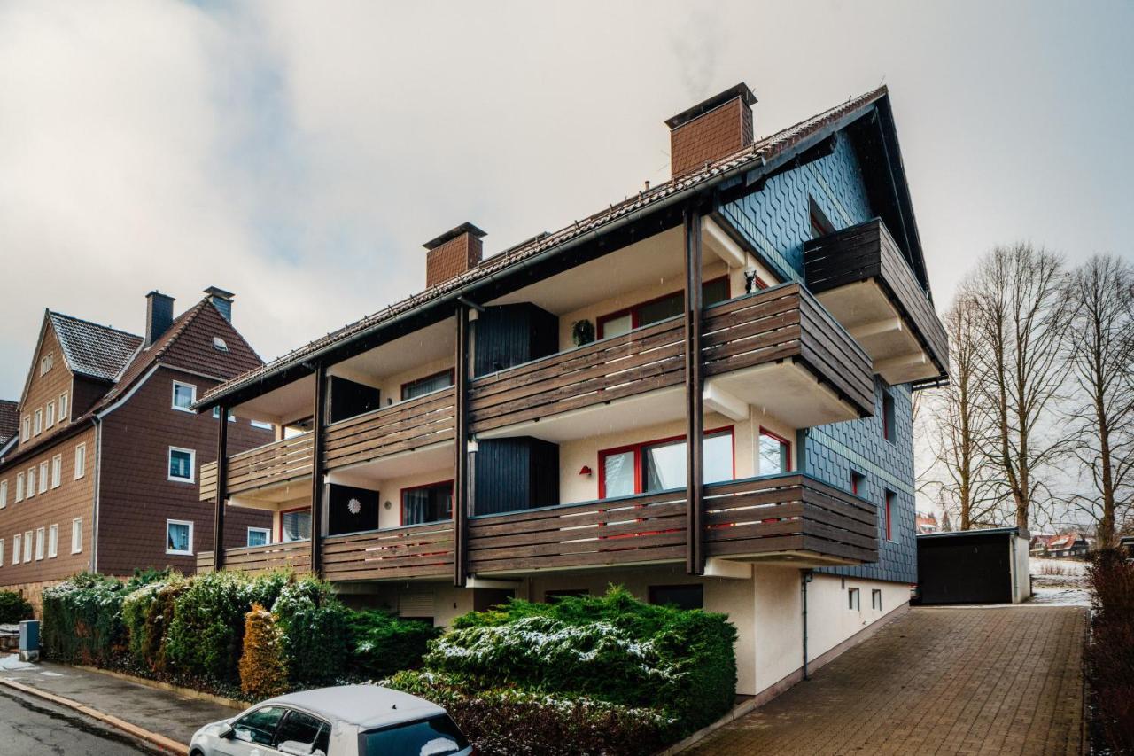 Wohnung An Der Skiwiese - Boxspring - Balkon - 2 Smart Tv - Carport Braunlage Exteriör bild
